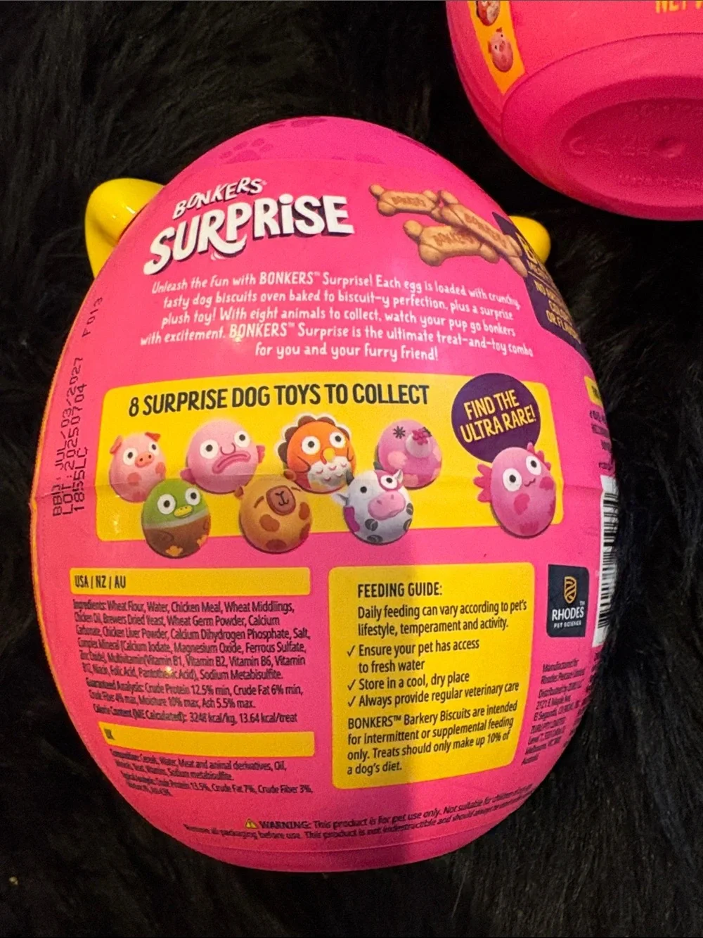 Bonkers Surprise  Dog Toy & Treat Pack - Pink lot of 3